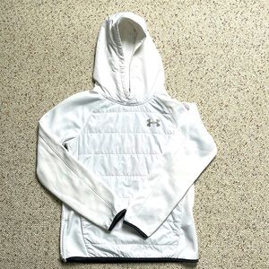 Girls Youth Large UA Cold gear Hooded Sweatshirt